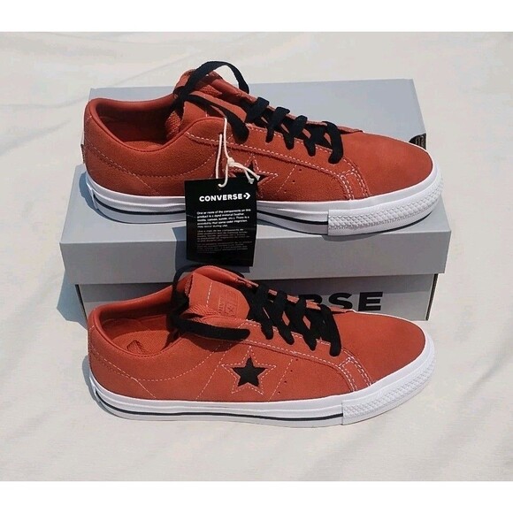 Converse One Star Pro Ox Suede Terracotta Unisex Adults Sz M 6 / W 7.5  NEW - Picture 1 of 6